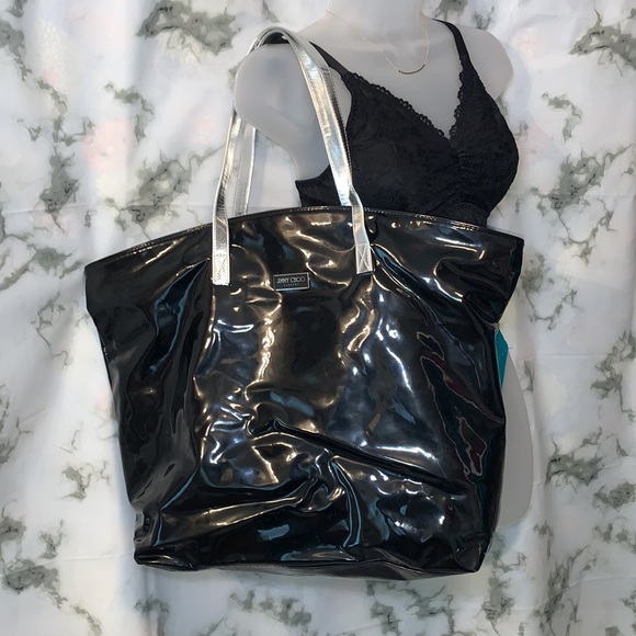 π Jimmy Choo Large Black Zipper Bag - Picture 4 of 15
